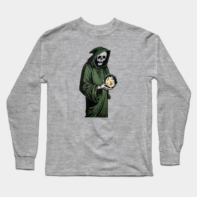 Green Wizard Long Sleeve T-Shirt by MoonPatrol